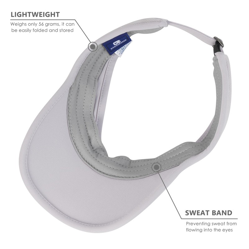 GADIEMKENSD Performance Visor - Stretchy Fabric, Lightweight, Breathable, Suitable for