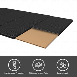 BBX-G Low Profile Bed Support,Large Double Bed 10mm, Folding Spring Box,Light and Thin Bed, Queen Size 50”x71”