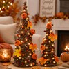 Lighted Fall Table Tree, Pumpkin Tabletop Decor for Thanksgiving Home