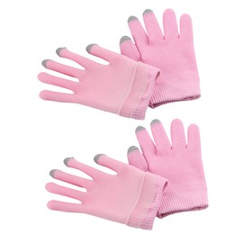 TOVINANNA 2Pairs Moisturizing Gel Gloves for Adult Skin Care Exfoliating Reusable Spa Mittens for Hand Care for Overnight Use Enhanced Hydration