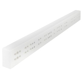 Spacer Strip for Drawer Guides (W x H x D) 25 x 50 x 486 mm White Spacer Rail for Drawer Systems Bridge Strip for Inner Drawer SOTECH