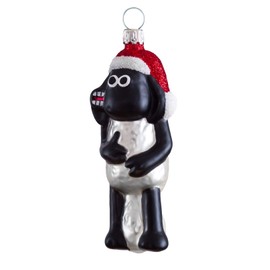 Shaun the Sheep Glass Figurine Shaun with Hat Thüringer Weihnacht 52-239