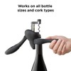 Rabbit 6-Piece Wine Opener Tool Kit, Black