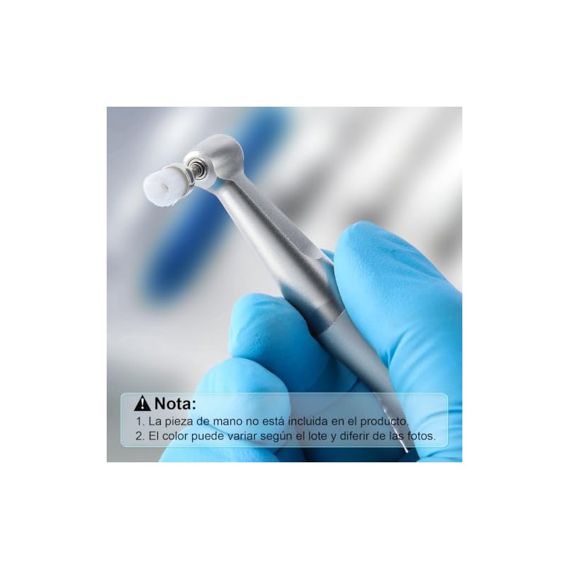 100pz Cepillos Profilaxis Dental Tipo Copa Cerdas Nylon Suave Transparente