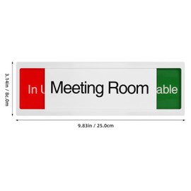 ibasenice Practical busy sign for offices, conference room sign, occupied sign, rectangular sliding indicator, warns that occupied or for home/office door sign ideal for meeting rooms and clinics