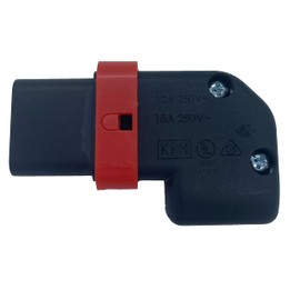 Webber Electronics 10 Pack IEC Lock+ PA130100RBK-10 Right or Left Angle The World's First Locking Rewireable IEC320-C13 Connectors No More Accidental Unplugging or Disconnections (Left/Right)