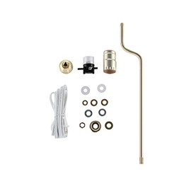 Aspen Creative 21025A, Make-A-Lamp Kit in Brass, 1 Pack