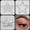 3Sheets Star Gem Stickers Jewels for Crafts, Face Makeup -