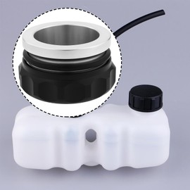 ECSiNG Car 2 Inch Weld-On Filler Neck Oil Cap Aluminium Alloy Cap for Oil Tanks Fuel Tanks Water Tanks Dry Fuel Tanks, Black