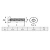 uxcell M3x6mm 304 Stainless Steel Button Head Torx Security Machine