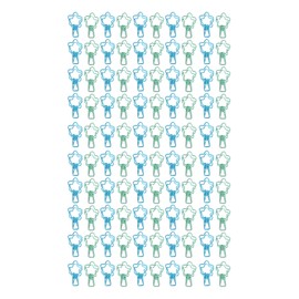 100 Pcs Binder Clips Hollow Cute Flower Shape Sturdy Metal Small Binder Clips for Office Documents Account