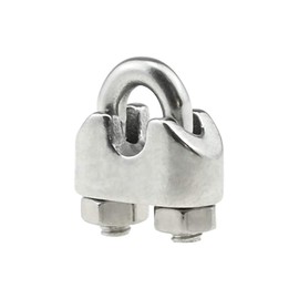 NOTRICKT WRC-02 M3 ワイヤーロープクリップ ステンレス鋼, ワイヤロープの端末加工に用 [10本入]