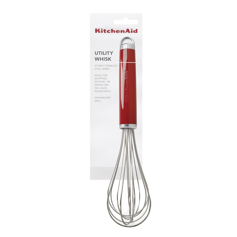 KitchenAid Whisk, Stainless Steel Manual Hand Whisk, Durable and Easy
