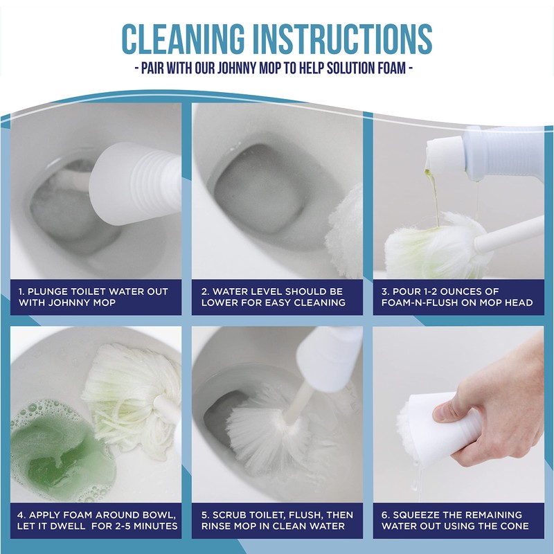 Don Aslett Foam & Flush Toilet Bowl Cleaner (32 Oz