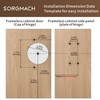 20 Pack Full Overlay Soft Close Cabinet Hinges 105° Frameless