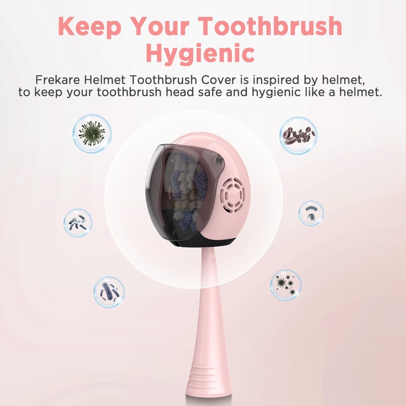 Frekare Helmet Toothbrush Covers Caps, Toothbrush Head Protector for Household