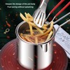 Small Deep Fryer Pot Stainless Steel Olecranon Type Diversion Japanese