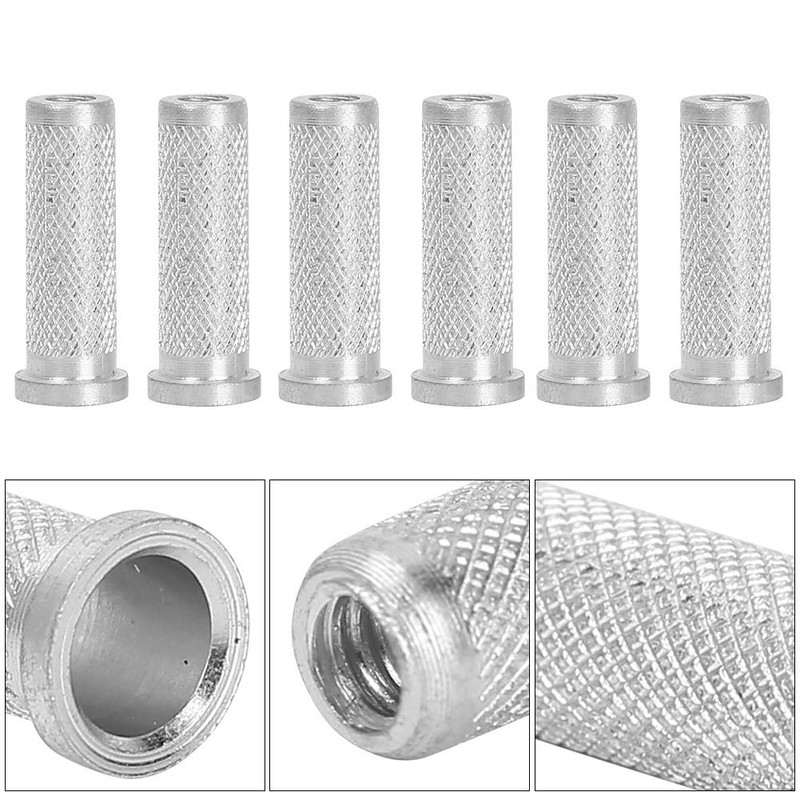 Zerone 12pcs Archery Base Aluminum Inserts,Standard 6.2mm/0.24in Aluminum Carbon Arrow