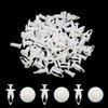 sourcingmap 40 Pcs White Plastic Rivet Bumper Clips 9mm for