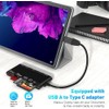 7-in-1 Multi USB 3.0 Card Reader with USB-C Adapter Compatible