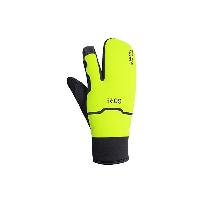 GORE WEAR Thermo Split Gloves Gore-Tex Infinity, 8, Black/Neon Yellow