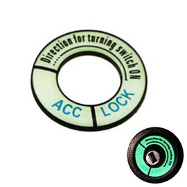 PolarLander Key Bezel Switch Cover Circle Sticker Aluminum Alloy Car Ignition Key Decoration Red Automatic Protection Accessories For Peugeot 301 307 3008 408 508