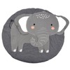 Baby Play Mat Round Cartoon Elephant Pattern Soft Cotton Decoration