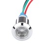 4 Sets PreWired Round LEDs Waterproof Dustproof 2-Color Common Cathode