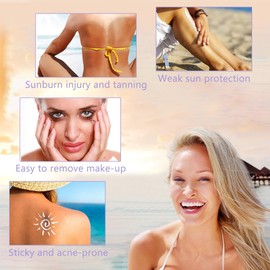 MINGRUO Haut Sonnenschutzcreme, Gesicht Sonnenschutz, Langanhaltender UV-Schutz, Reisegröße Sonnenschutz, Gesicht Sonnenschutzlotion, Feuchtigkeitsspendend