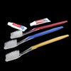 fafortune 100pcs Disposable Toothbrushes with Toothpaste (5 Colors)