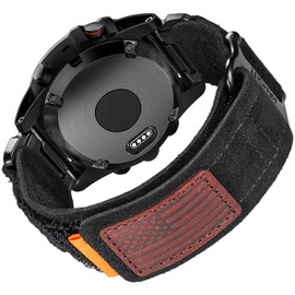 Compatible Fenix 5 Band 22mm Width Soft Nylon Watch Strap for Fenix 5 Plus/Fenix 6/Fenix 6 Pro/Fenix 7/exip/Forerunner 935/945/Approach S60/Quatix 5