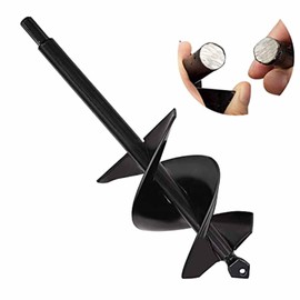 SYITCUN Garden Auger for Drill, 8 x 30 cm, Garden Auger, Spiral Drill, Cordless Hand Drill, Digging Tool for Planting