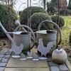 Storm's Gartenzaubereien Chicken Rooster Chickens Made of Metal – Shabby