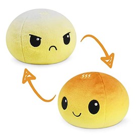 TeeTurtle - The Original Reversible Ball Plushie - Dumpling - Cute Sensory Fidget Stuffed Animals That Show Your Mood