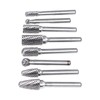 8PCS Set Stone Carving Set Tungsten Steel Rotary Polishing Rotary