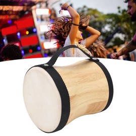 gernie Bongo Drum, Sheepskin Top Portable Wear Resistant Hand Drum for Music Festival (Black), gernieigvbre2hts-11