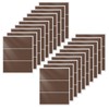 YIKIADA Brown Rectangular Sticky Sticker 4 x 2 Inch Colour