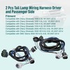 Tail Lamp Wiring Harness Driver and Passenger Side Fit for