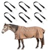 Shinylin 6 Pcs Horse Blanket Leg Straps, Replacement Elastic Straps