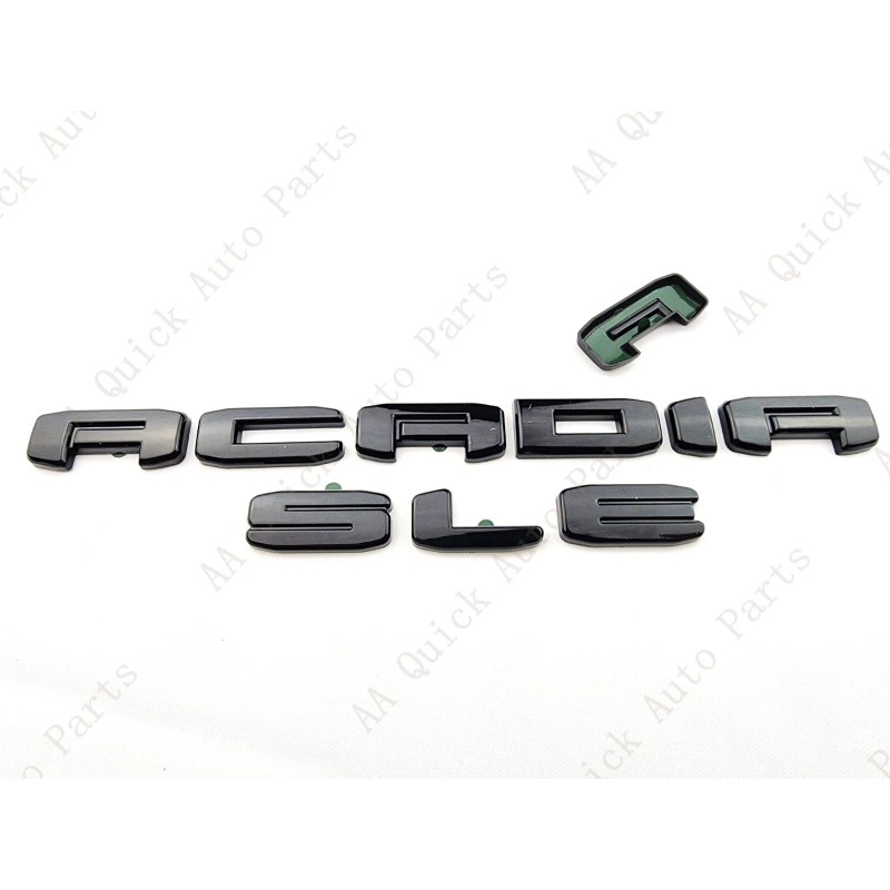 GMC 5PC Gloss Black Door Rear Tailgate Acadia SLE OVERLAY