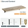 SKYSEN Floating Shelves for Wall Set of 6, 15.7in Wood