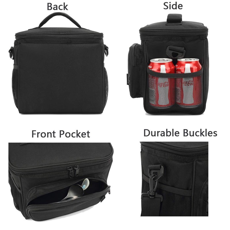 FlowFly Insulated Reusable Lunch Bag Adult Large Lunch Box for