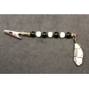 Lost Science Crystals Mizzou Tiger’s Roach Clip, Quartz Crystal Charm,