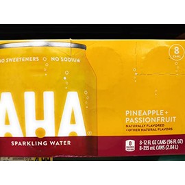 Pineapple + Passionfruit Sparkling Water, 12 oz, 8 Pk