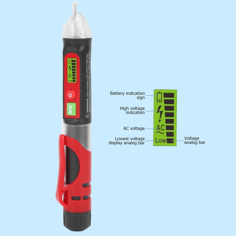 WT3010 LED AC Voltage Tester Non Contact Detector Pen with