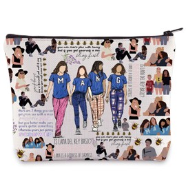 LEVLO Ginny & Georgia - Bolsa de maquillaje para cosméticos Ginny & Georgia - Bolsa de regalo con cierre Georgia Miller para programas de televisión, Bolsa MANG, Bolsa de mano