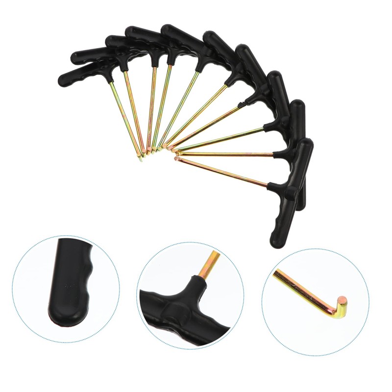 BESPORTBLE 10pcs Trampoline Spring Pull Tool Durable T Hook for