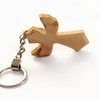 Kassis Olive Wood Key Ring Cross in Angel Shape Beautiful