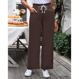 GRAPENT Women's Jeans for Women High Waisted Bootcut Jeans for Women High Waisted Womens Baggy Jeans High Rise Bootcut Jeans for Women Color Pecan Brown Size 8 Size 10