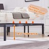 VECELO 14.2" Full Size Bed Frame Metal Platform/Mattress Foundation/No Box